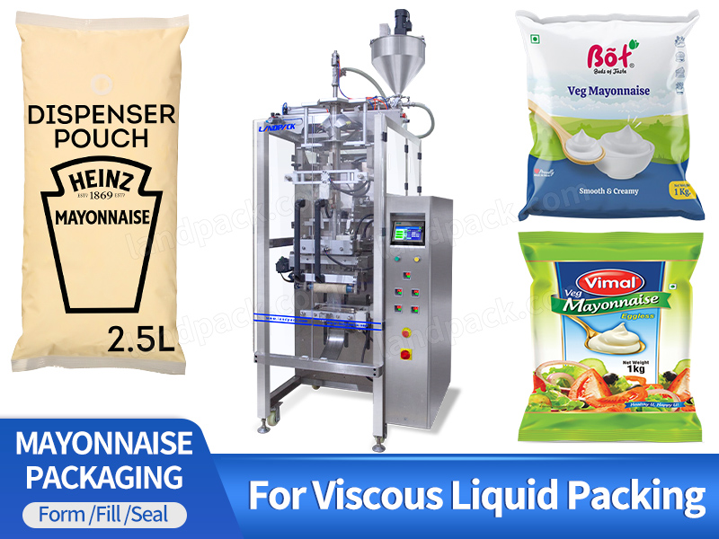 Automatic Mayonnaise Airless Package Vertical Pouch Form Fill And Seal Machine