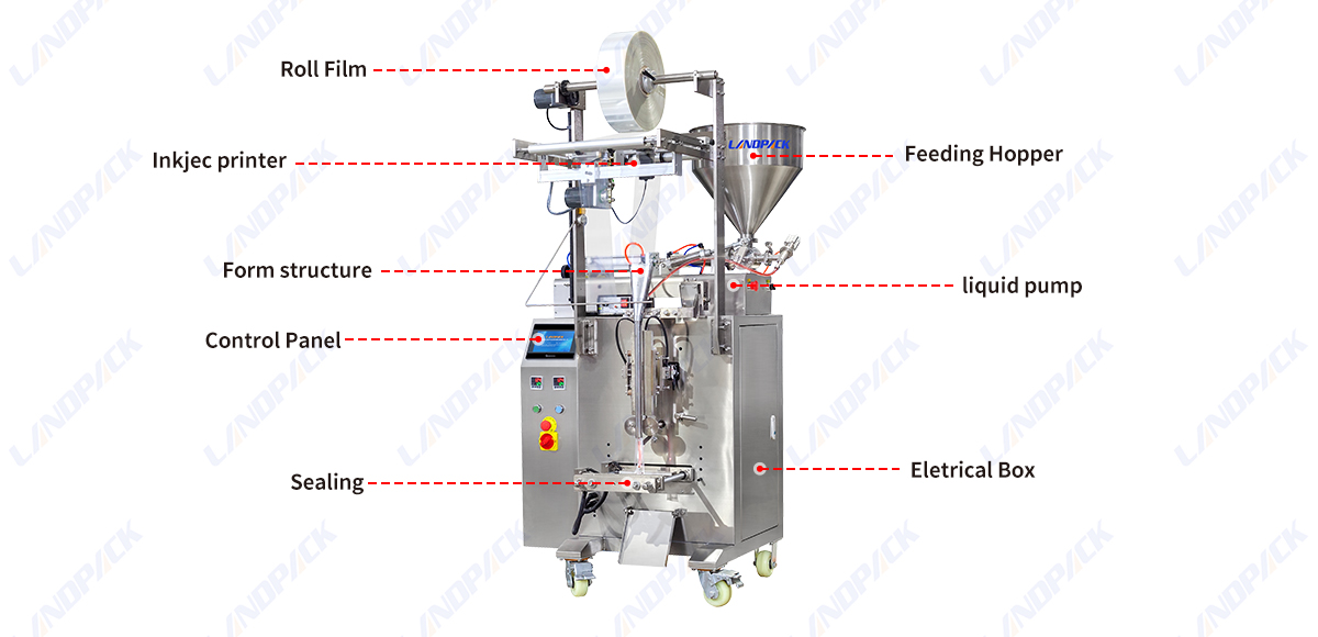 Automatic Vertical Freeze Juice Bars Popsicles Packaging Packing Machine