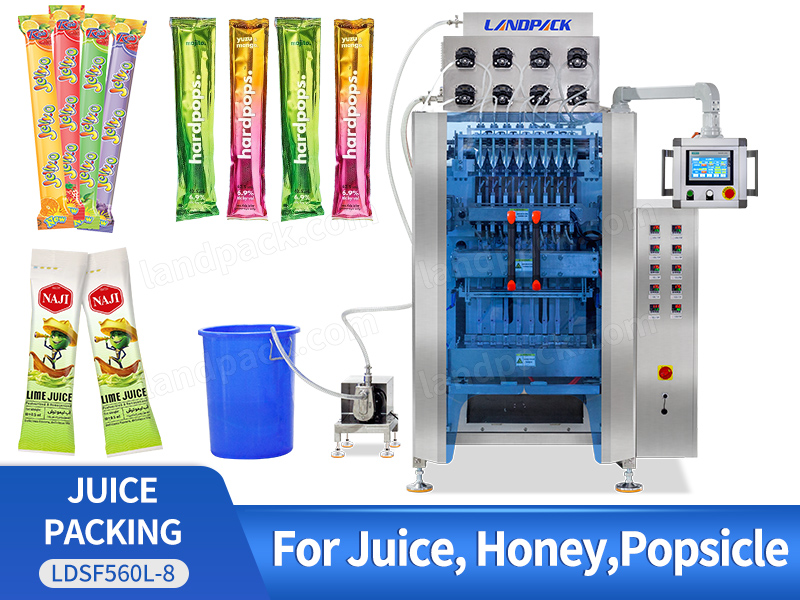 Automatic Multi-Lane Stick Liquid Packing Machine For Juice Jelly Energy Drinks