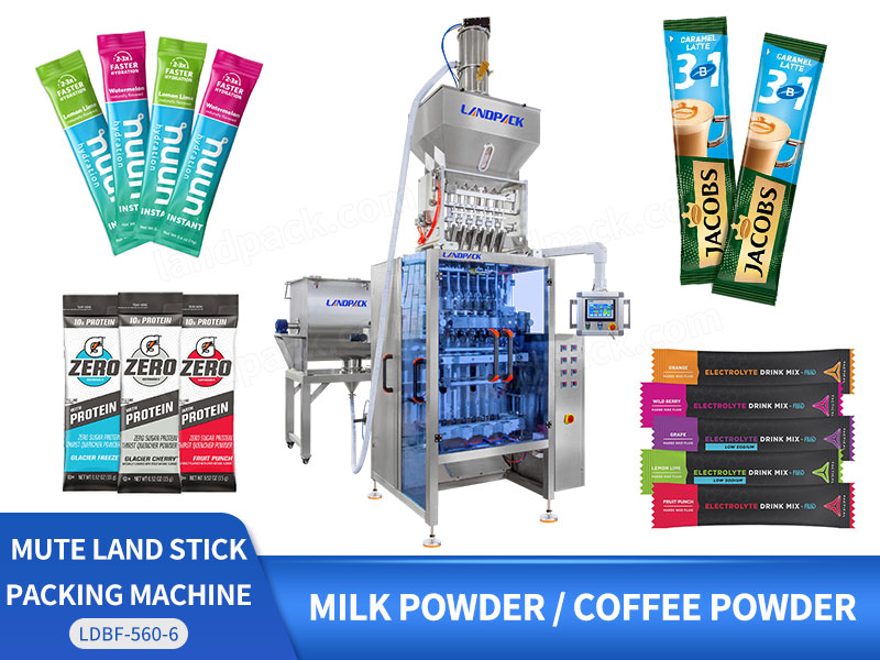 Automatic Multi Lane Powder Stick Packing Machine With Vacuum Feeder