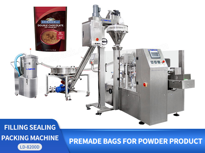 Factory Price Powder Filling Dry Powder Premade Pouch Packing Packaging Machine