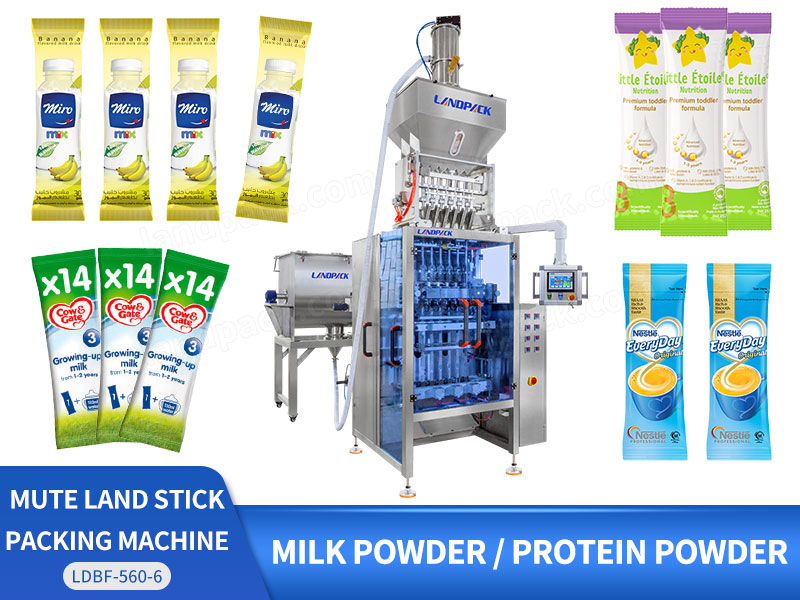 Automatic Multi Lane Milk Powder Stick Packing Machine With Vacuum Feeder