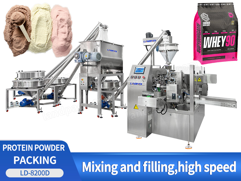 Fully Automatic Protein Powder Rotary Doypack Filling Packing Machine