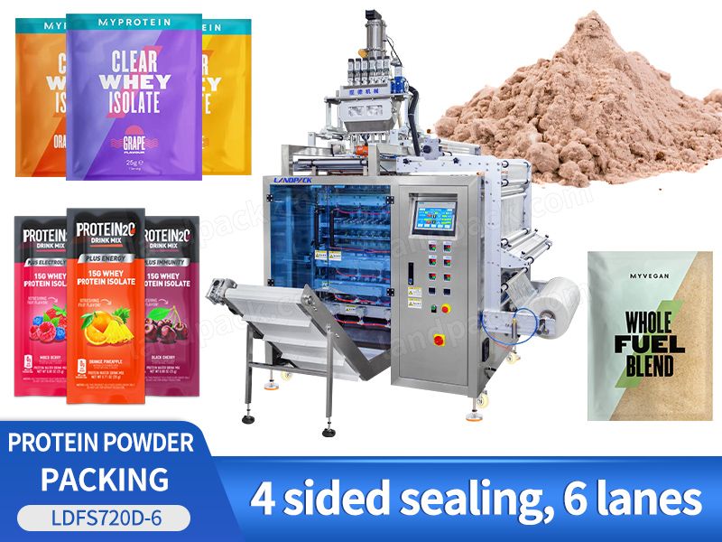 Multi Lane Protein Powder Bag Packing Machine Collagen Powder Sachet Packaging Machine