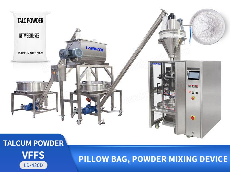 Automatic Talcum Powder Pouch Vertical Form Fill Seal Machine