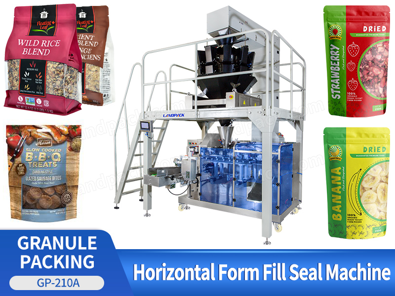 Automatic Horizontal Pre-Made Pouch Doypack Granule Packing Machine With Multihead Weigher