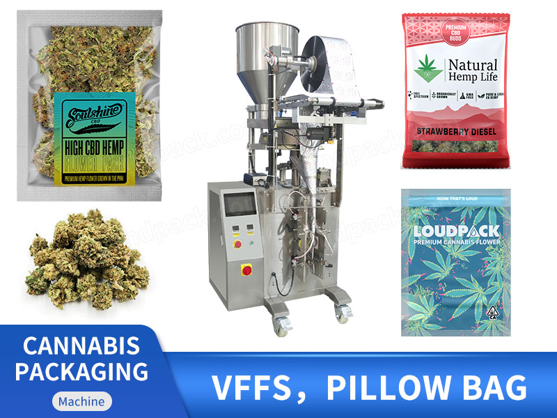 Automatic Marijuana Cannabis Vertical Packaging Machine With Measuring Cups Equipment