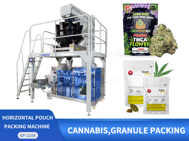 Automatic Cannabis Marijuana Horizontal Doypack Weighing Packing Machine