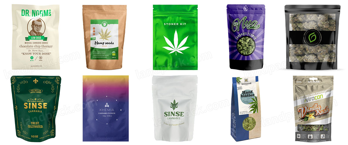 Automatic Mixed Cannabis Rotary Zipper Pouch Doypack Packing Machine