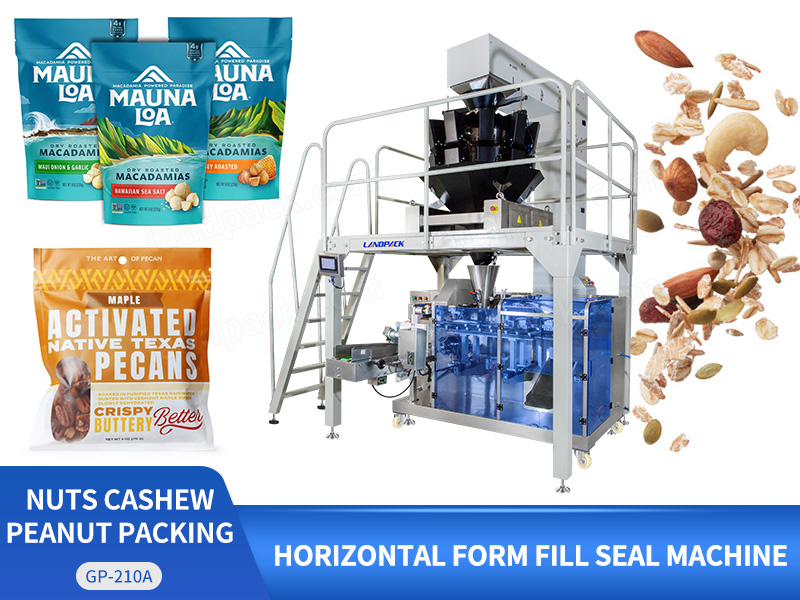 Zipper Bag Doypack Stand Up Pouch Filling Sealing Packing Machine For Nut Cashew Peanut