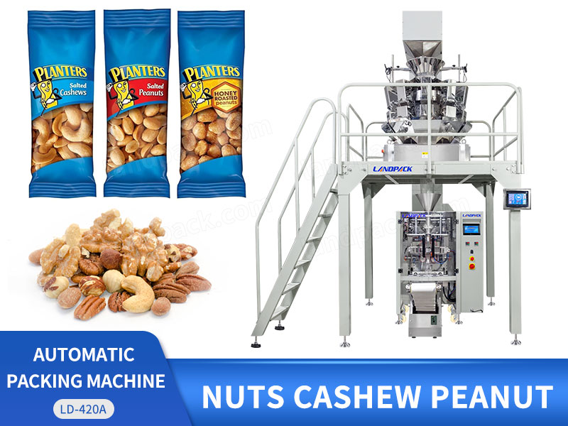 High Speed Vertical Automatic Pouch Sachet Snack Peanut Cashew Nuts Packaging Machine Packing Machine For Nuts