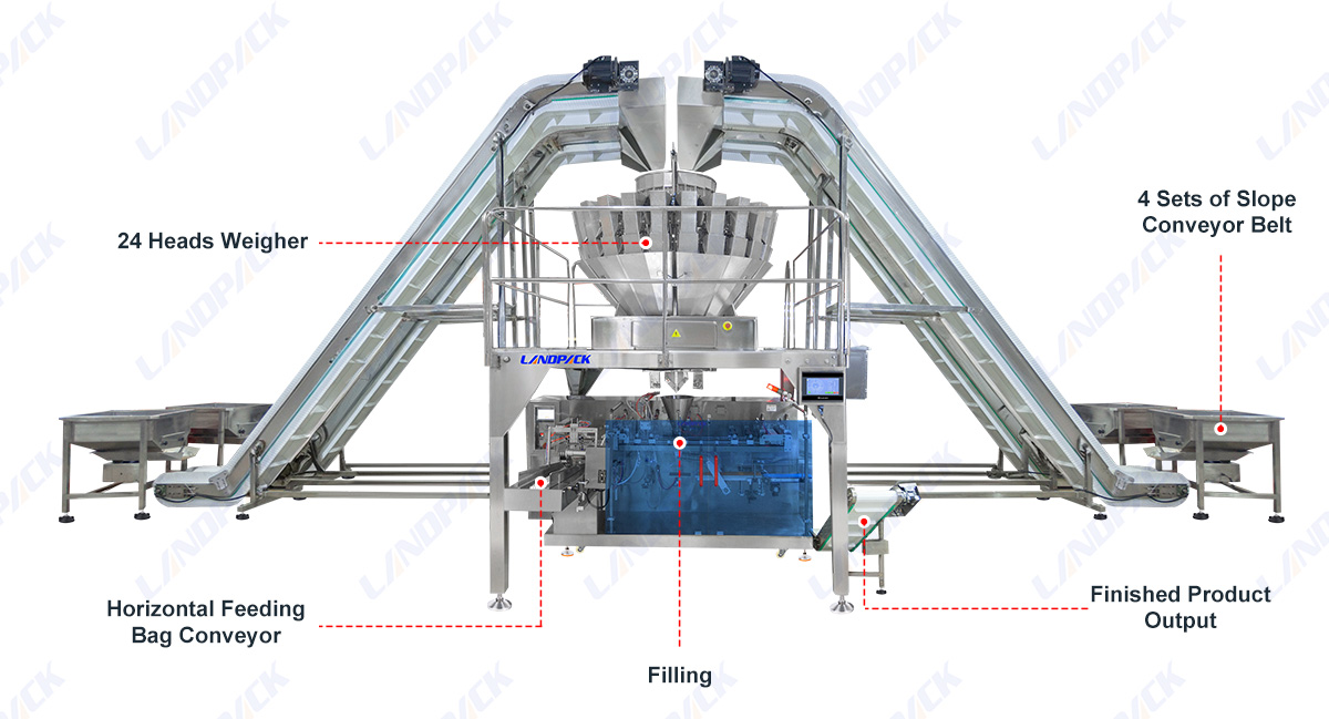 Automatic Mixed Nuts Cashew Beans Premade Pouch Packing Machine