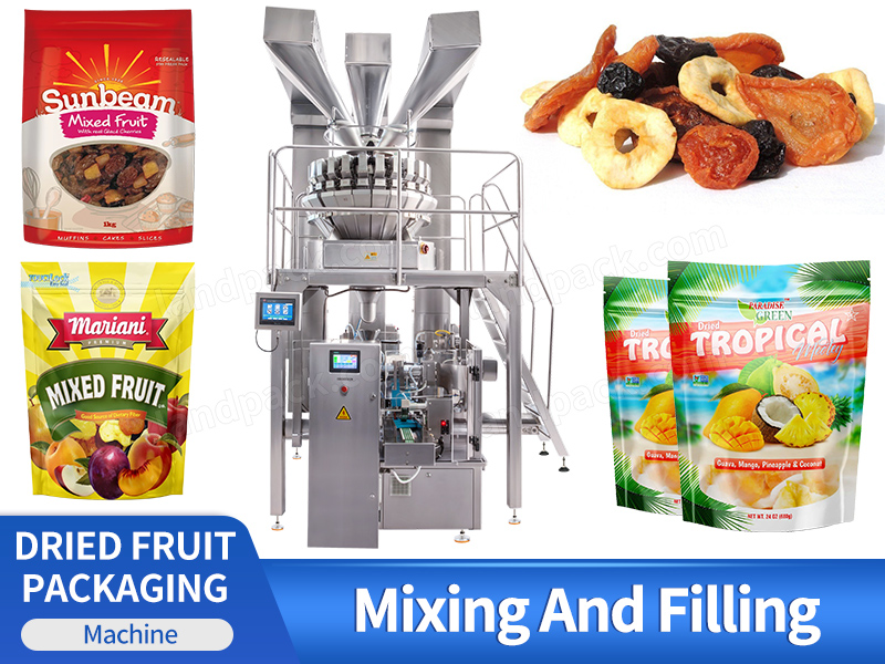 Automatic Mixed Dry Fruit Rotary Zipper Premade Pouch Doypack Packing Machine