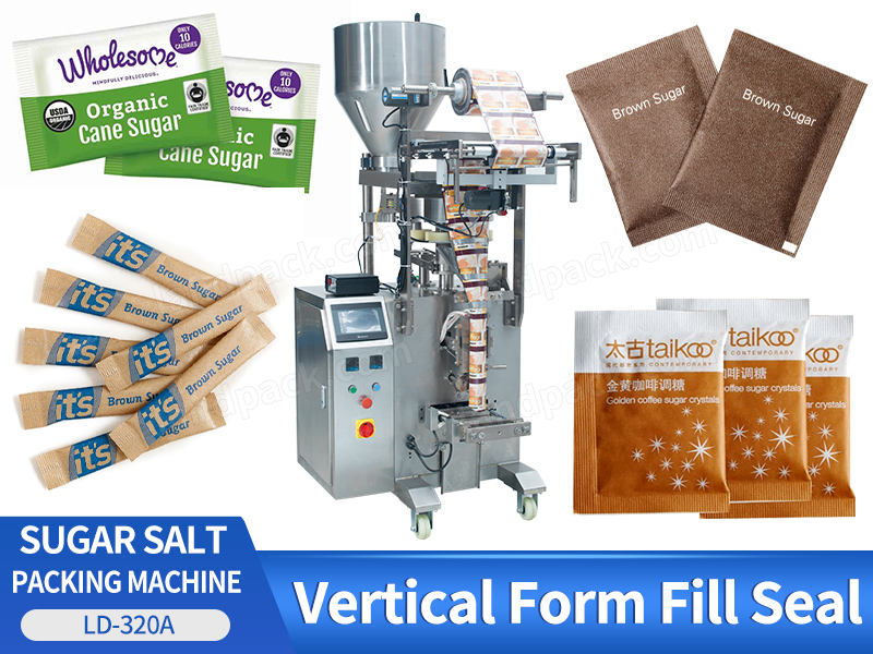 Automatic Vertical Sugar Sachet Filling Sealing And Packing Machine Salt Stick Granule Packaging Machine