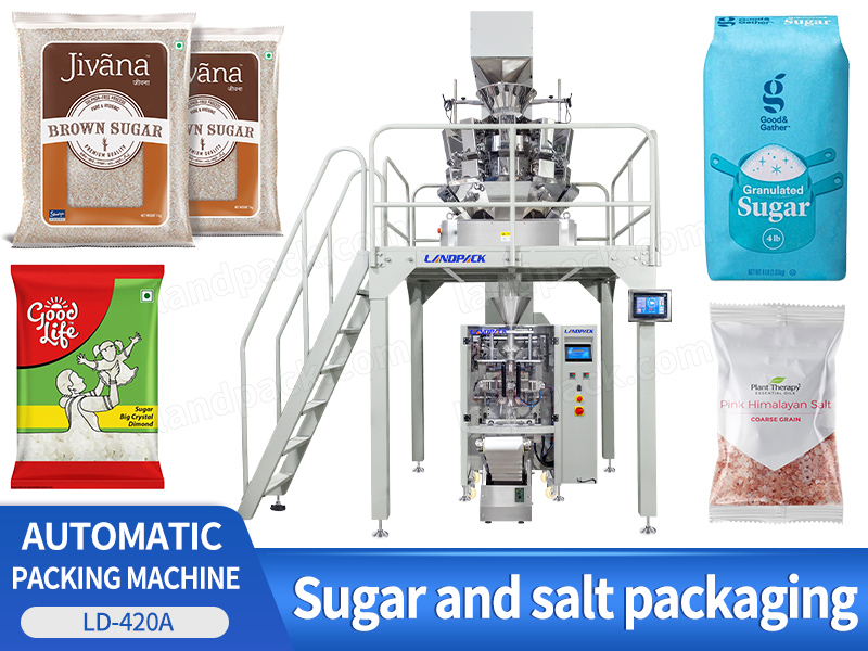 Automatic Sugar Salt Packaging Machine Vertical Form Filling Sealing Machine