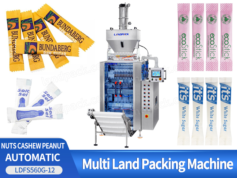 Automatic Multi Lane Small Bag Sachet Sugar Salt Filling Packaging Machine 12 Lane Sugar Stick Pack Machine