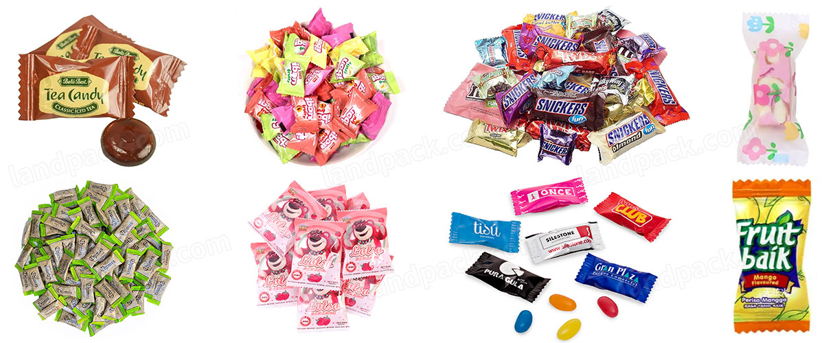 High Quality Automatic Flow Packaging Pack Wrapping Machine For Candy Gummy