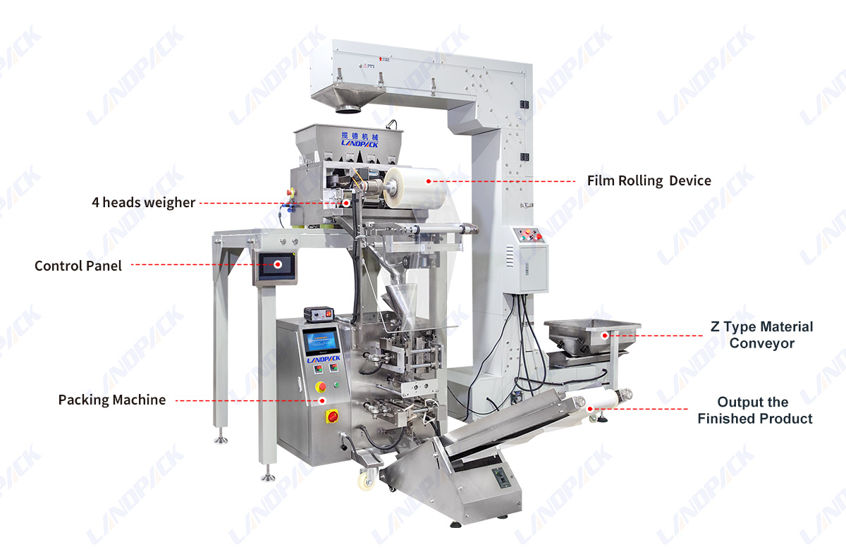 Automatic Vegetable Sunflower Seeds Vertical Form Fill Seal Packing Packaging Machine For Sachet Bag