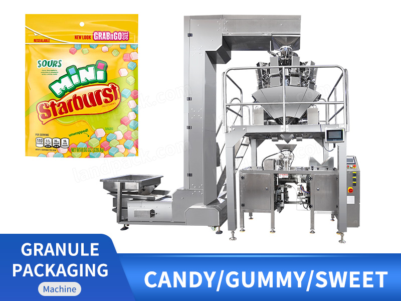 Automatic Mini Doypack Candy Packing Machine Premade Stand Up Pouch Packaging Machine