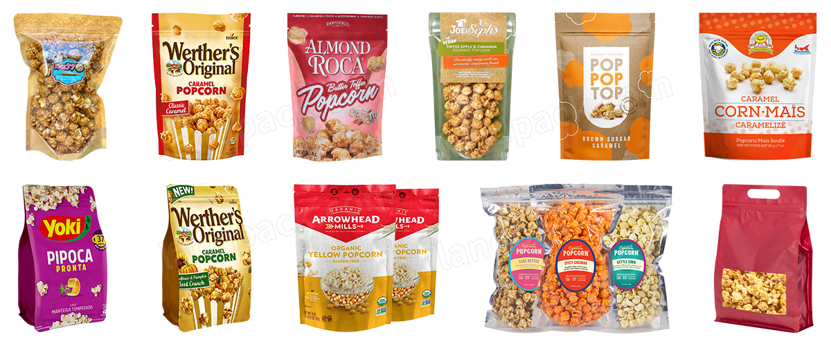 Automatic Popcorn Grain Rice Premade Stand Up Pouch Filling Packing Machine