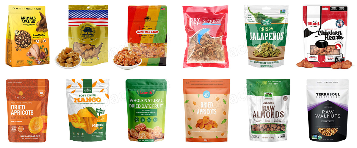 Dried Food Horizontal Pouch Packing Machine Zipper Bag Stand Up Pouch Filling Sealing Machine