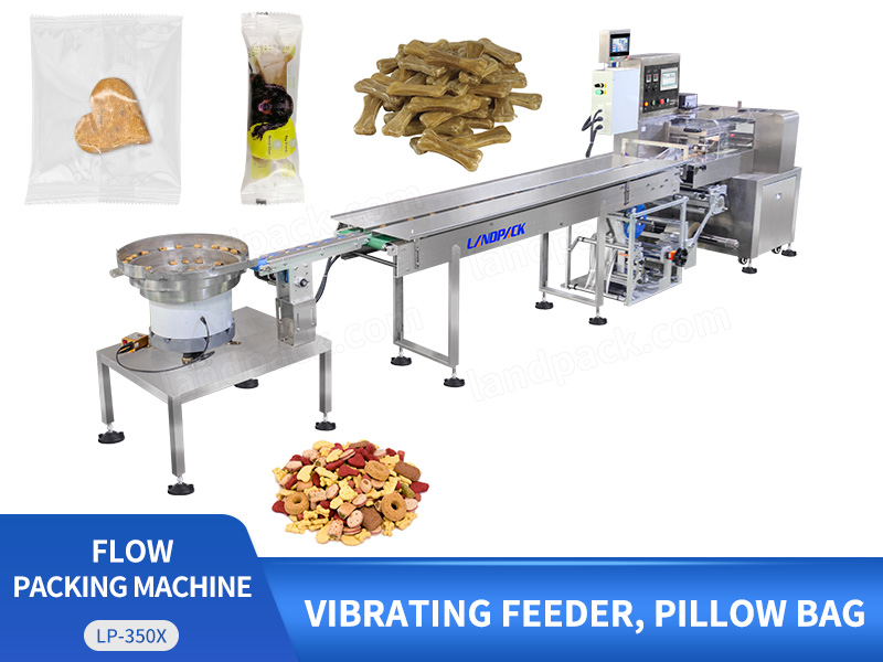 Automatic Flow Wrapper Machine Horizontal Flow Packaging Packing Machine For Dog Food