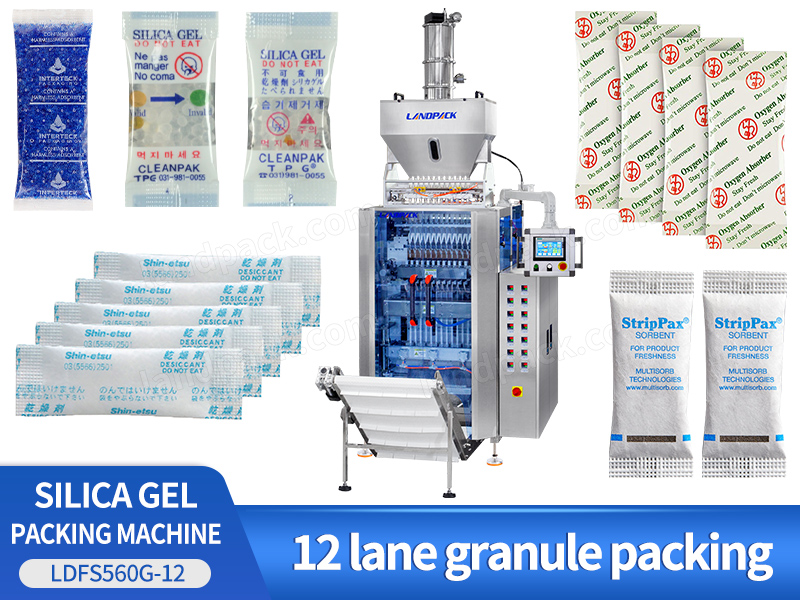 Automatic Multi-Lane Granule Sachet Filling Packaging Stick Bag Silica Gel Desiccant Packing Machine