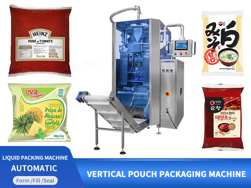 Automatic Tomato Sauce Miso Lqiudi Packing Machine With CIP Cleaning System