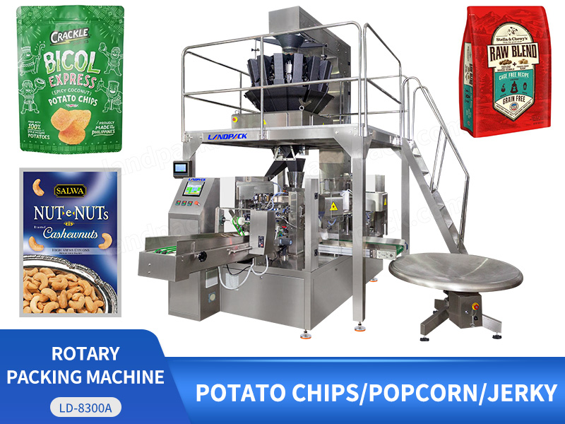 Multi-function Granule Rotary Packing Machine Premade Stand Up Pouch Packing Machine