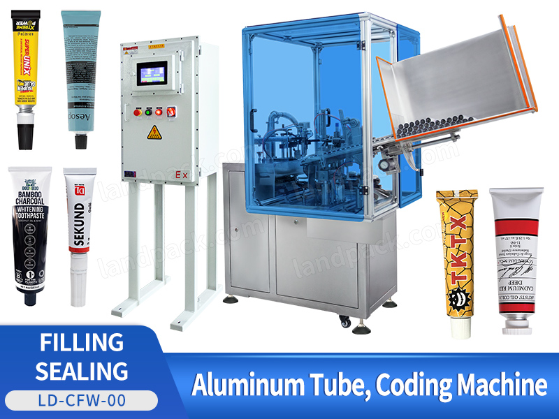 Automatic Metal Tube Filling Folding Sealing Machine Glue Toothpaste Aluminium Tube Filling Machine