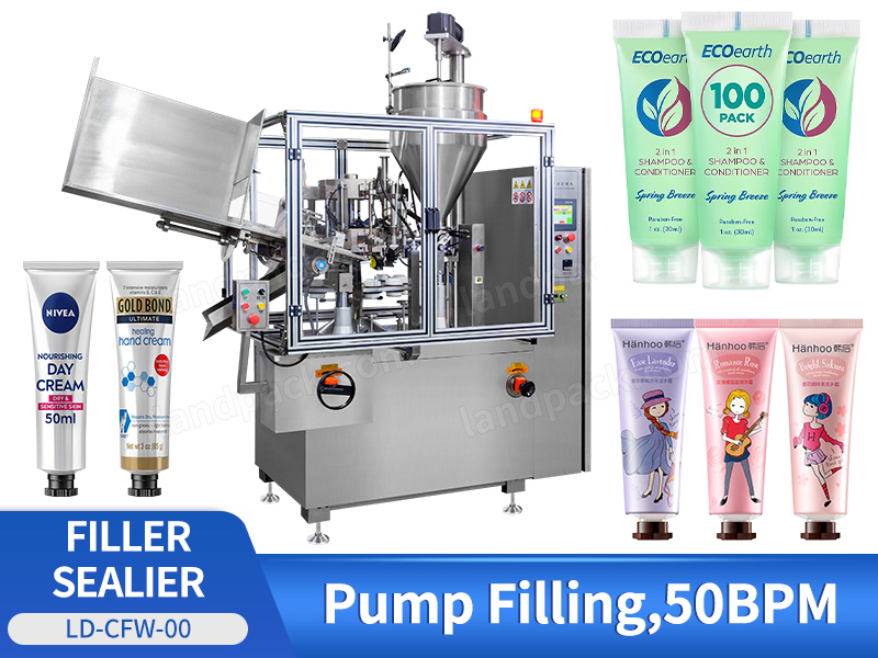 High Speed Automatic Hand Cream Plastic/ Aluminum Tube Filling Sealing Machine