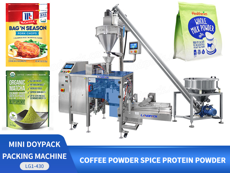 Automatic Single Working Station Powder Premade Pouch Mini Doypack Packing Packaging Machine