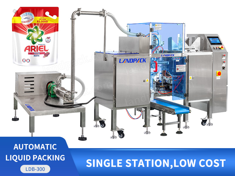 Economic Liquid Filling And Sealing Machine Mini Doypack Pouch Packing Machine