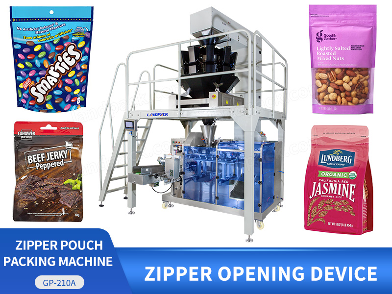 Zipper Pouch Granule Packing Machine Grain Filling Sealing Pouch Packing Machine Snack Filling Packing Machine