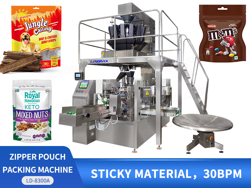 Automatic Food Snack Ziplock Zipper Doypack Stand up Pouch Granules Bag Filling Sealing Packing Packaging Machine