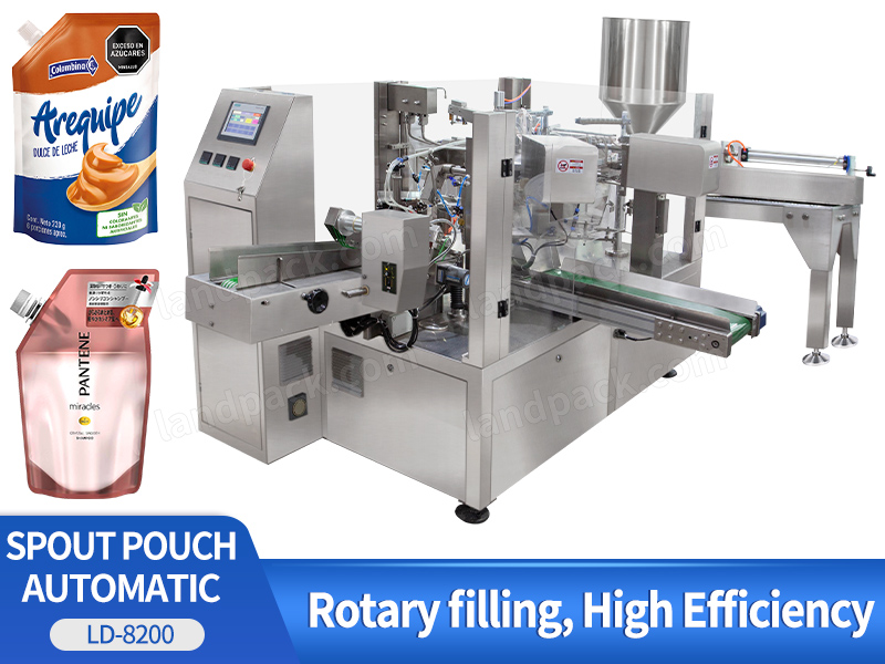 Automatic Doypack Bag Spout Pouch Filling Machine Premade Pouch Filling Liquid Machine Doy Pouch Packing Machine