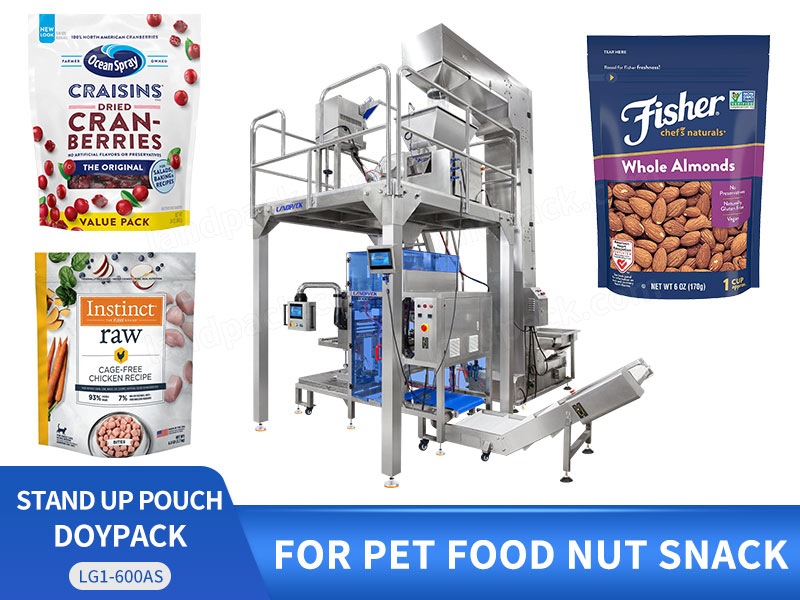 Automatic Grain Stand Up Pouch Packing Machine Mini Doypack Filling Sealing Machine