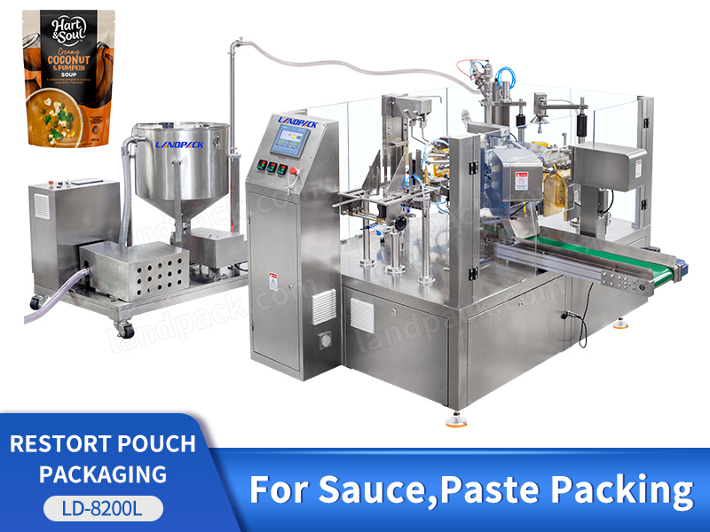 Automatic Retort Pouch Rotary Doypack Packaging Machine for Sauce Food