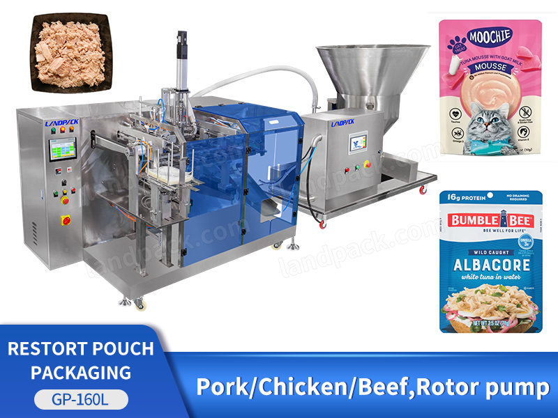 Automatic Retort Pouches Packing Machine for Minced Meat Sauce and Tuna Paste