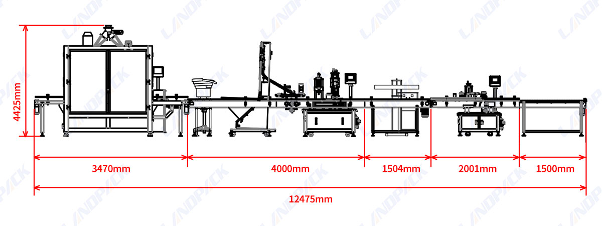 Automatic Milk Powder Bottle Filling Machine Line Protein Powder Filling