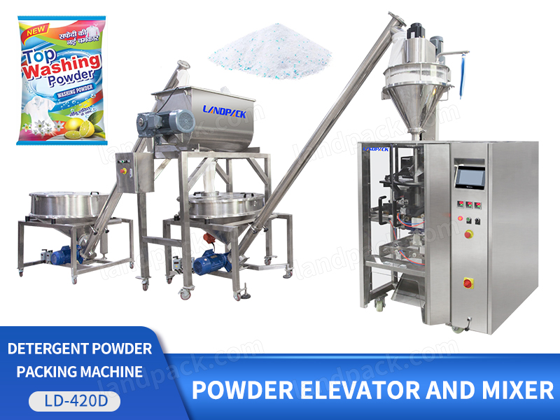 High Efficiency Detergent Powder Pouch Vffs Packing Machine With Powder Stirring