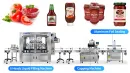 Fully Automatic Multi Head Ketchup Tomato Sauce Filling Capping Machine Line