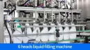 6 heads liquid filling machine
