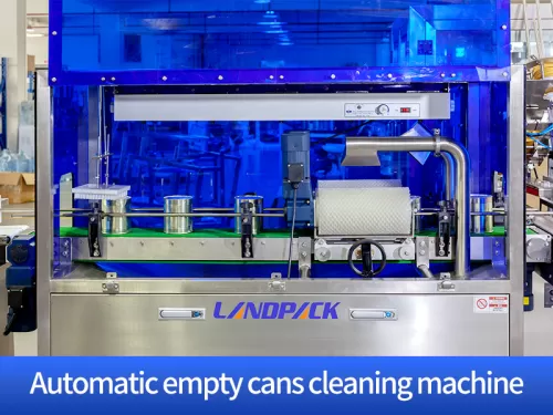 Automatic empty cans cleaning machine