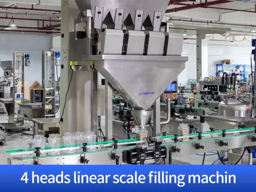 4 heads linear scale filling machine