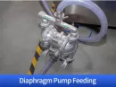 diaphragm pump feeding