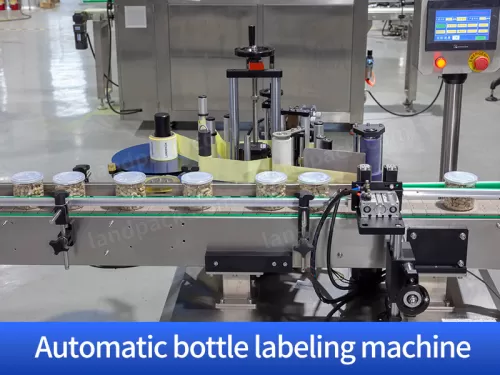 Automatic bottle labeling machine