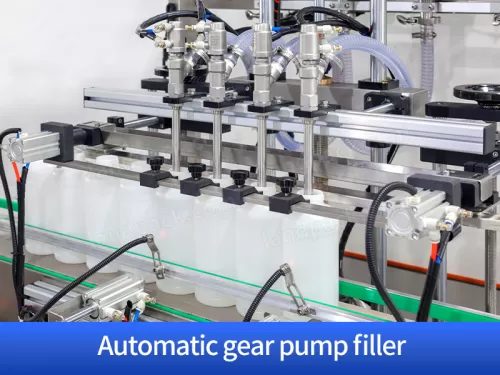 Automatic gear pump filler