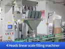 4 Heads linear scale filling machine
