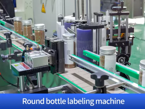 Round bottle labeling machine